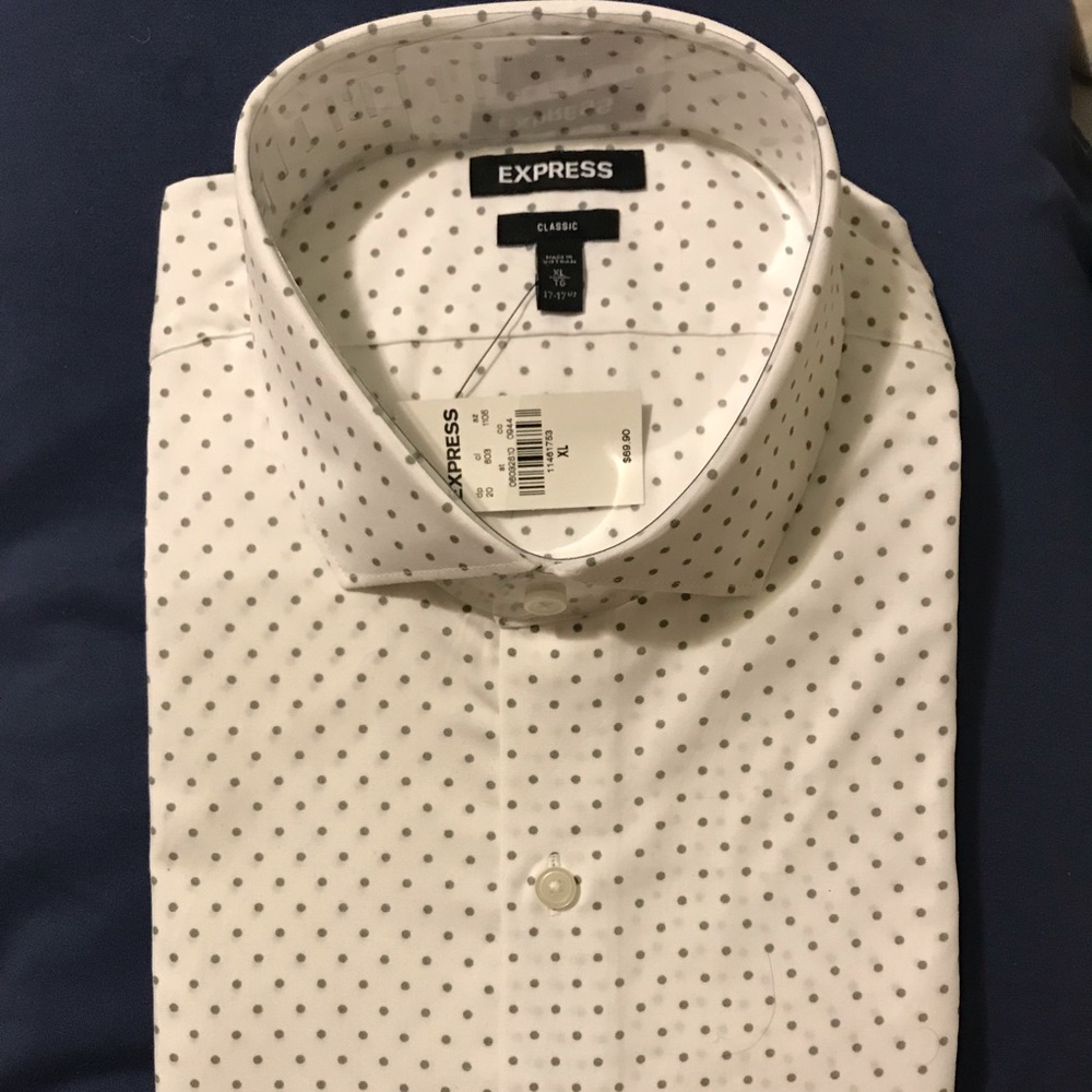 NWT Express button down dress shirt XL